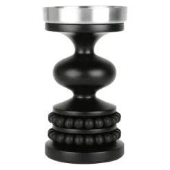 Lyhdyt Ja Kynttilänjalat^Aarikka Keisarinna kynttilänjalka musta