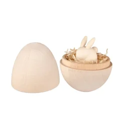 Pääsiäinen^Aarikka koriste Yllätysmuna beige