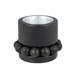 Lyhdyt Ja Kynttilänjalat^Aarikka Prinsessa kynttilänjalka musta