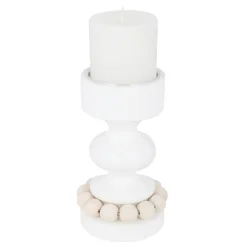 Lyhdyt Ja Kynttilänjalat^Aarikka Prinssi kynttilänjalka valkoinen