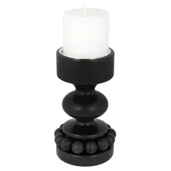 Lyhdyt Ja Kynttilänjalat^Aarikka Prinssi kynttilänjalka musta