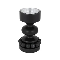 Lyhdyt Ja Kynttilänjalat^Aarikka Prinssi kynttilänjalka musta