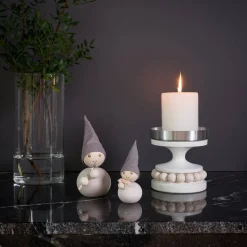 Lyhdyt Ja Kynttilänjalat^Aarikka Ruustinna kynttilänjalka valkoinen