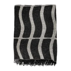 Sisustustekstiilit^Aarikka torkkupeitto Maius 140x170 cm musta