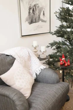 Sisustustekstiilit^Aarikka tyynynpäällinen Pässi 43 cm beige/valkoinen