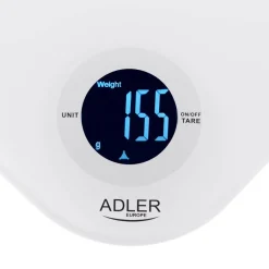 Keittiötarvikkeet^Adler keittiövaaka valkoinen