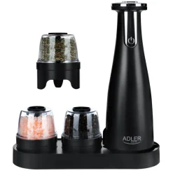 Keittiötarvikkeet^Adler suola- ja pippurimylly elektroninen musta