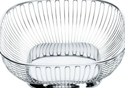 Tarjoilu^Alessi Neliönmallinen teräslankakori