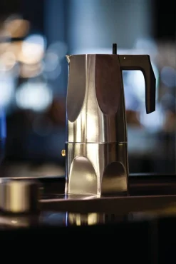 Juoma- Ja Baaritarvikkeet|Tarjoilu^Alessi Ossidiana espressopannu 3 kuppia alumini