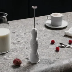 Juoma- Ja Baaritarvikkeet^Alessi Pulcina maidonvaahdotin valkoinen