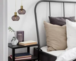 Sisustusvalaisimet^ Aneta Lighting Bell Ikkunavalaisin mattamessinki/savulasi