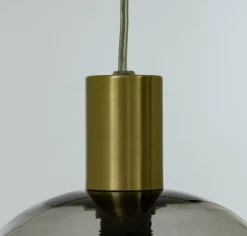 Sisustusvalaisimet^ Aneta Lighting Bell Ikkunavalaisin mattamessinki/savulasi