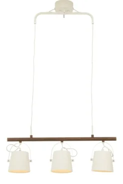 Sisustusvalaisimet^ Aneta Lighting Espresso kattovalaisin 3-os. valkoinen/tumma puuväri