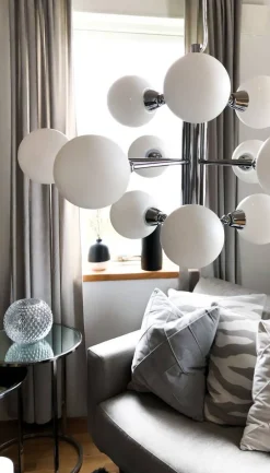 Sisustusvalaisimet^ Aneta Lighting Fidelio 12-os. kattovalaisin kromi