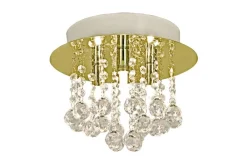 Sisustusvalaisimet^ Aneta Lighting kattoplafondi Madelene ø 26 cm messinki