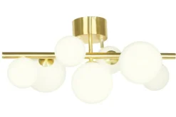 Sisustusvalaisimet^ Aneta Lighting kattovalaisin Molekyl mattamessinki 7-os.