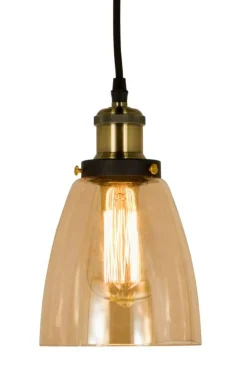 Sisustusvalaisimet^ Aneta Lighting kattovalaisin Becky antiikki/meripihka