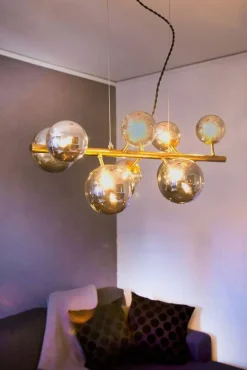 Sisustusvalaisimet^ Aneta Lighting kattovalaisin Molekyl 9-os antiikki/savunharmaa