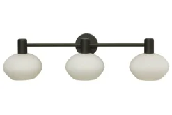 Kosteantilanvalaisimet^ Aneta Lighting kylpyhuoneen seinävalaisin Elba 3-osainen mus