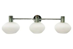 Kosteantilanvalaisimet^ Aneta Lighting kylpyhuoneen seinävalaisin Elba 3-osainen kro