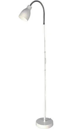 Sisustusvalaisimet^ Aneta Lighting Lattiavalaisin Sarek valkoinen