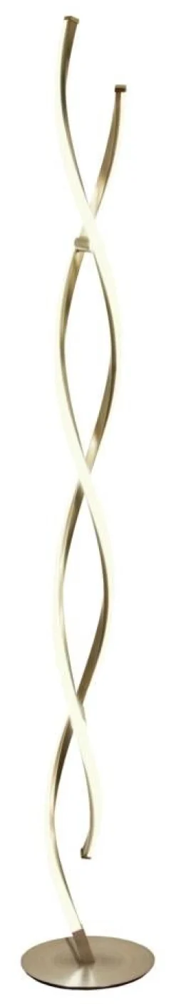 Sisustusvalaisimet^ Aneta Lighting led lattiavalaisin Swirl teräs