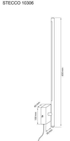 Sisustusvalaisimet^ Aneta Lighting LED-seinävalaisin Stecco musta