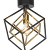 Sisustusvalaisimet^ Aneta Lighting plafondi Cubes musta/antiikki
