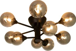 Sisustusvalaisimet^ Aneta Lighting plafondi Cosmos koukkukiinnitys musta/savu