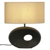Sisustusvalaisimet^ Aneta Lighting pöytävalaisin Ellipse musta/beige