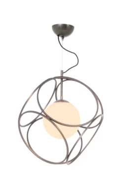 Sisustusvalaisimet^ Aneta Lighting riippuvalaisin Rigoletto tina/valkoinen