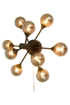 Sisustusvalaisimet^ Aneta Lighting seinä/kattovalaisin Cosmos musta