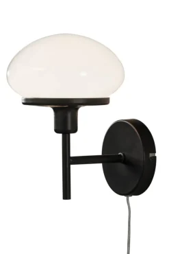 Sisustusvalaisimet^ Aneta Lighting seinävalaisin New August musta/valkoinen