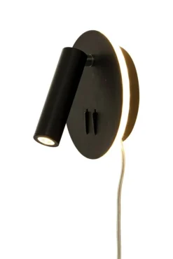 Sisustusvalaisimet^ Aneta Lighting seinävalaisin Ace LED musta