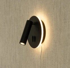 Sisustusvalaisimet^ Aneta Lighting seinävalaisin Ace LED musta