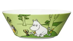 Astiat^Moomin Arabia Muumi Kulho Muumipeikko nurmenvihreä 15 cm