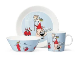Astiat^Moomin Arabia Muumi lautanen 19 cm Vilijonkka harmaa