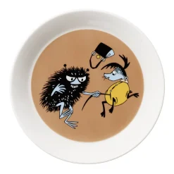 Astiat^Moomin Arabia Muumi lautanen 19 cm Haisuli vauhdissa