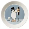 Astiat^Moomin Arabia Muumi lautanen 19 cm Muumipappa harmaa