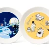 Astiat^Moomin Arabia Muumi lautaset 19 cm Toimisto&Talviyö