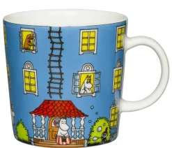 Astiat^Moomin Arabia Muumi muki Muumitalo 0,3 L sininen