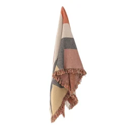 Sisustustekstiilit^Bloomingville Arni Throw, Brown, Recycled Cotton