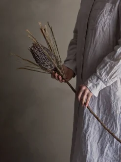 Koriste-Esineet^Bloomingville koristeoksa Palmflower ruskea