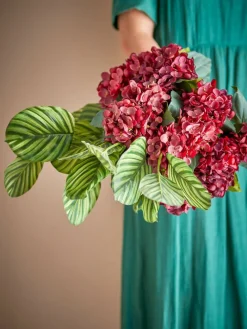 Koriste-Esineet^Bloomingville koristeoksa Hydrangea punainen