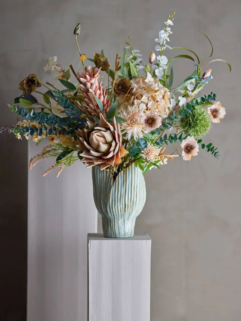 Koriste-Esineet^Bloomingville koristeoksa Eucalyptus vihreä