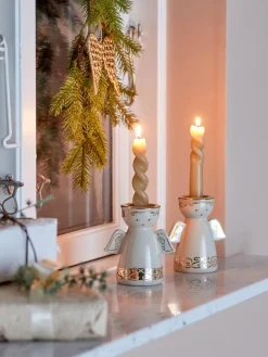 Lyhdyt Ja Kynttilänjalat^Bloomingville kynttilälyhty Faella valkoinen 2 kpl