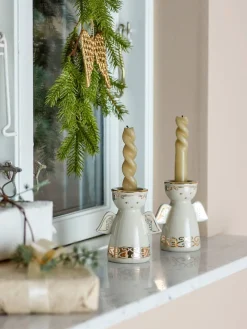 Lyhdyt Ja Kynttilänjalat^Bloomingville kynttilälyhty Faella valkoinen 2 kpl