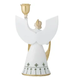 Lyhdyt Ja Kynttilänjalat^Bloomingville kynttilänjalka Evangeline valkoinen