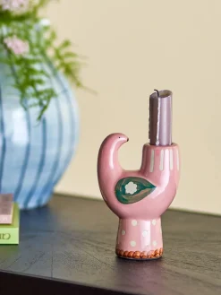 Lyhdyt Ja Kynttilänjalat^Bloomingville kynttilänjalka Trudy roosa