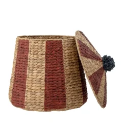 Säilytyskorit Ja Laatikot|Lastenhuone^Bloomingville Mini kori Birsen kannella punainen/beige
